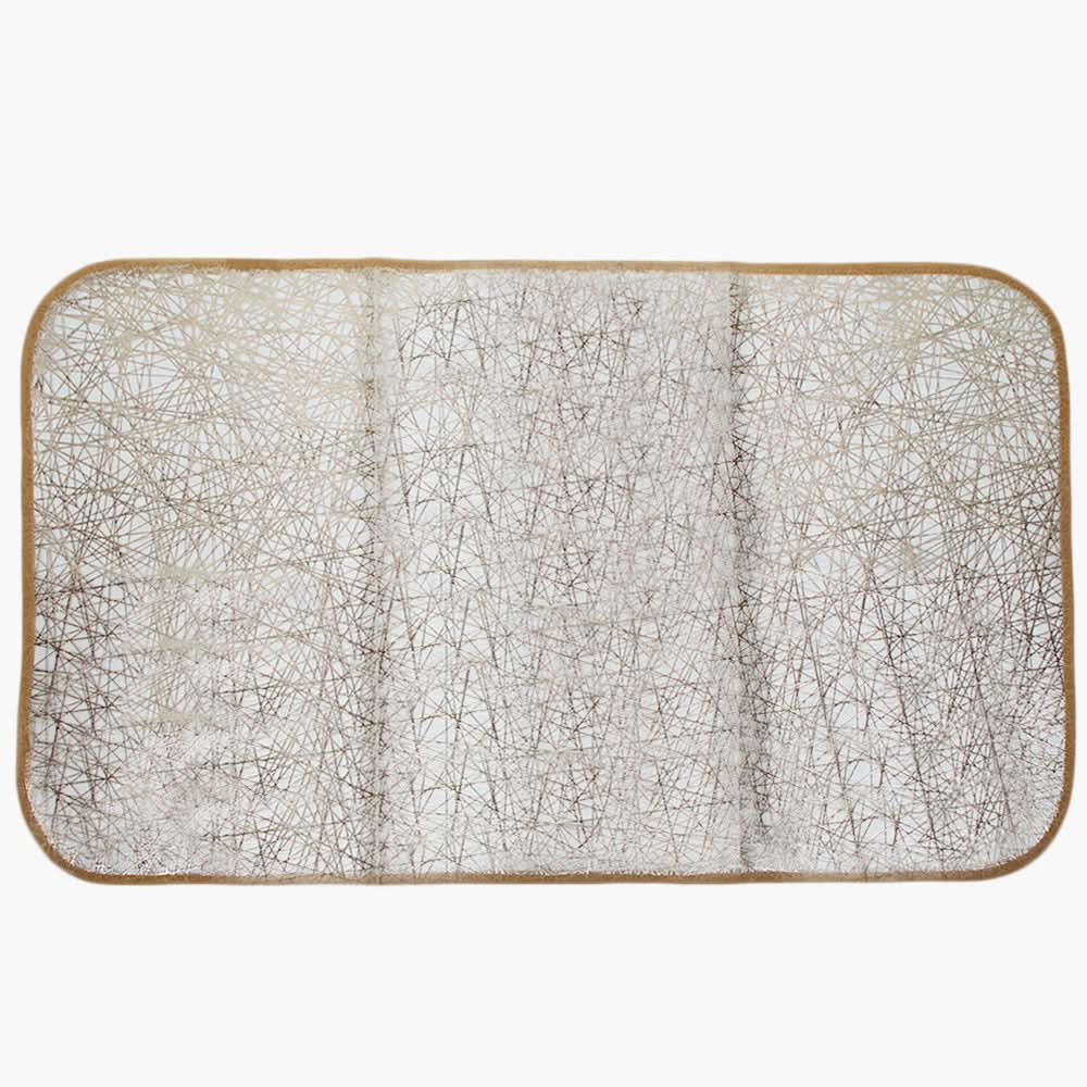Fancy Runner & Mat 3pcs Set - Golden, Mats, Chase Value, Chase Value