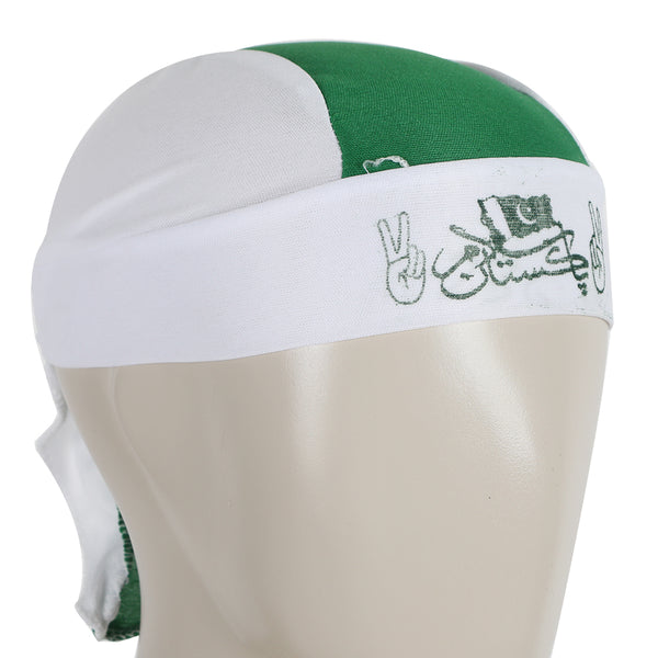 Independence Day Girls Head Band - Green & White