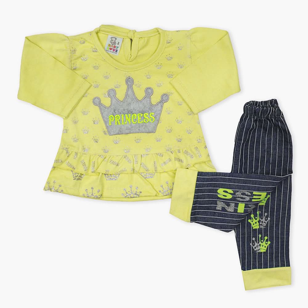 Newborn Girls Suit - Yellow, Newborn Girls Winterwear, Chase Value, Chase Value