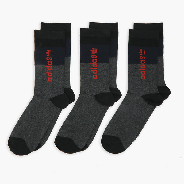 Men's Lycra Sock Pack of 3 - Grey