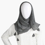 Women's Printed Scarf - Black, Women Shawls & Scarves, Chase Value, Chase Value