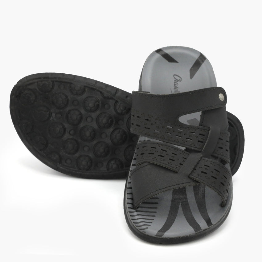 Boys Slipper - Black, Boys Slippers, Chase Value, Chase Value