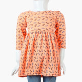 Girls Knitted Frock - Peach, Girls Frocks, Chase Value, Chase Value