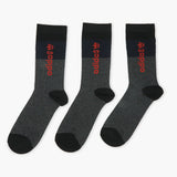 Men's Lycra Sock Pack of 3 - Grey, Men's Socks, Chase Value, Chase Value