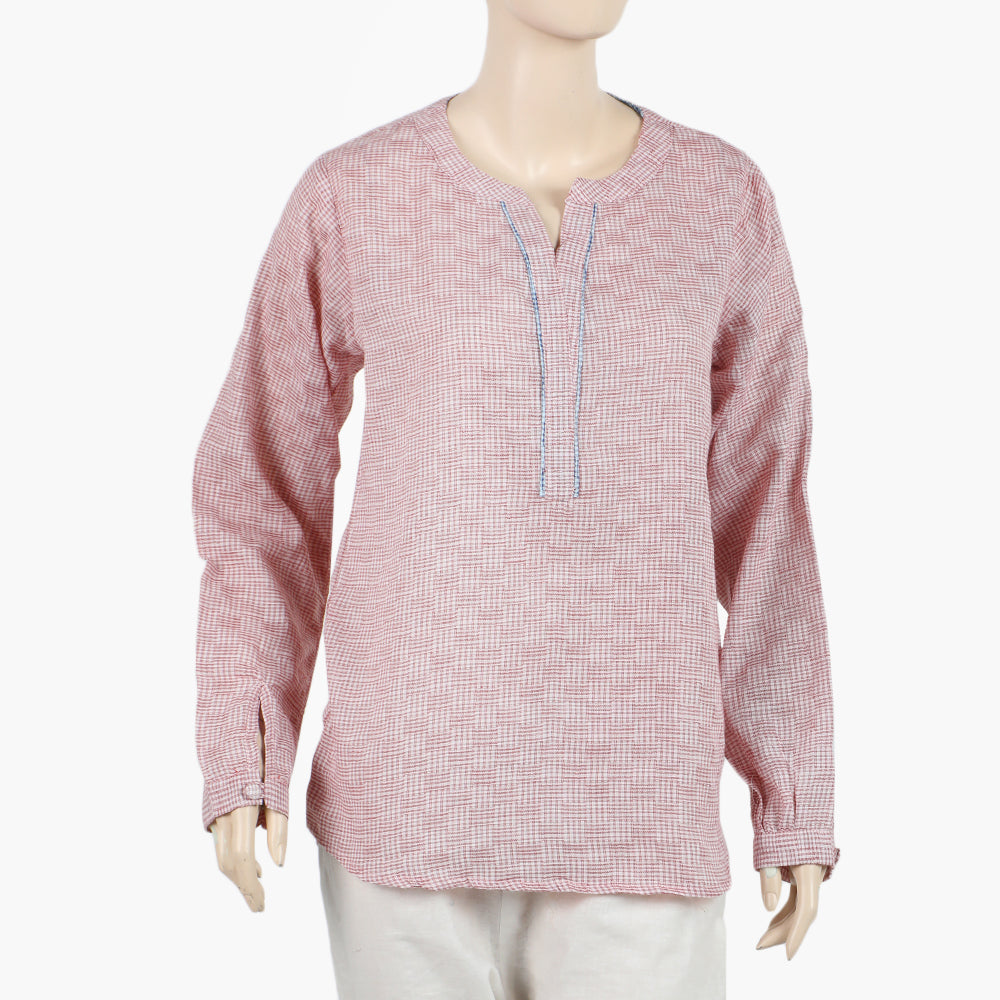 Women's Woven Top - Peach, Women T-Shirts & Tops, Chase Value, Chase Value