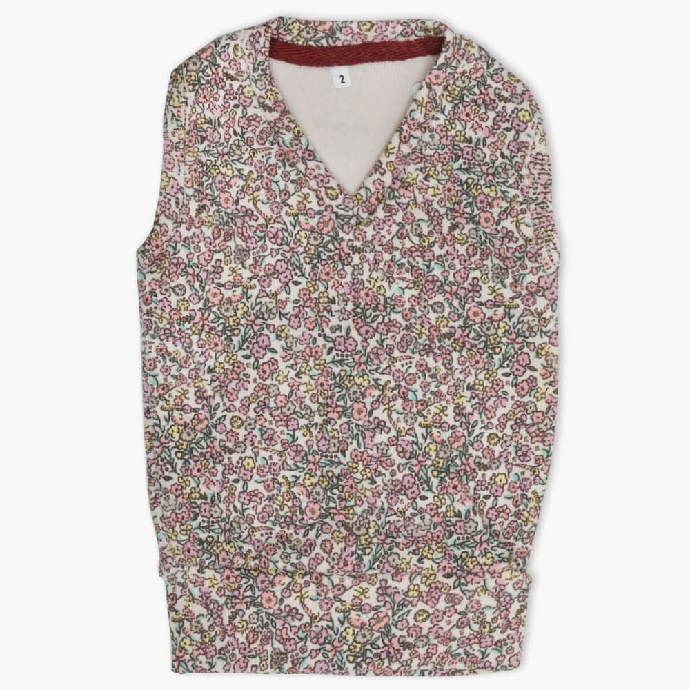 Newborn Girls Sleeveless Sweater - Multi Color, Newborn Girls Winterwear, Chase Value, Chase Value