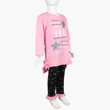 Girls Full Sleeves Tight Suit - Pink, Girls Suits, Chase Value, Chase Value