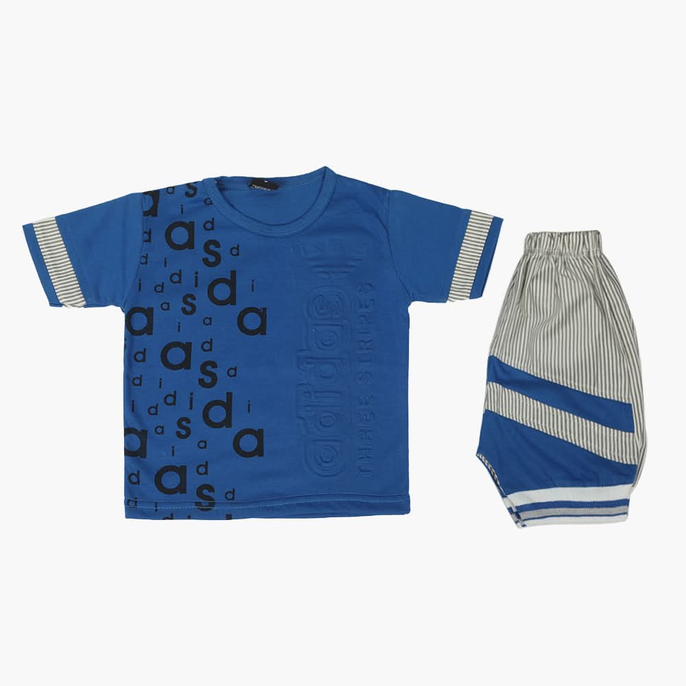 Boys Half Sleeves Suit - Royal Blue, Boys Sets & Suits, Chase Value, Chase Value