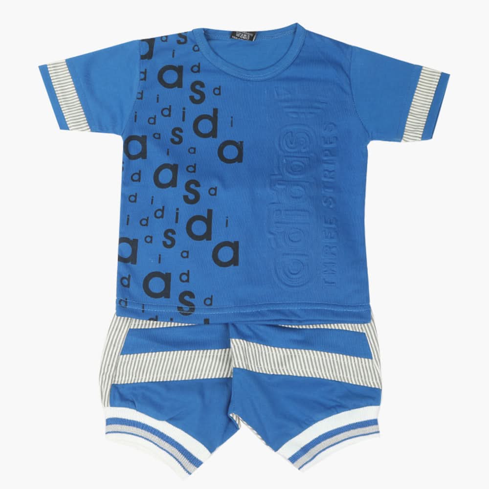 Boys Half Sleeves Suit - Royal Blue, Boys Sets & Suits, Chase Value, Chase Value