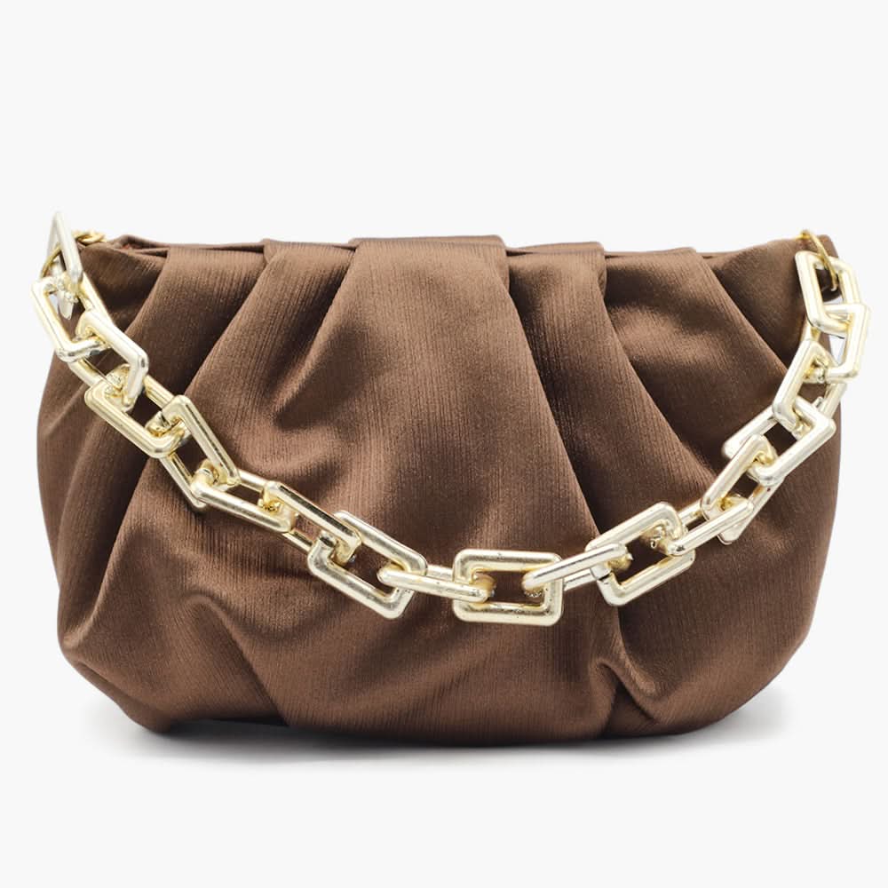 Women's Shoulder Bag - Dark Brown, Women Bags, Chase Value, Chase Value