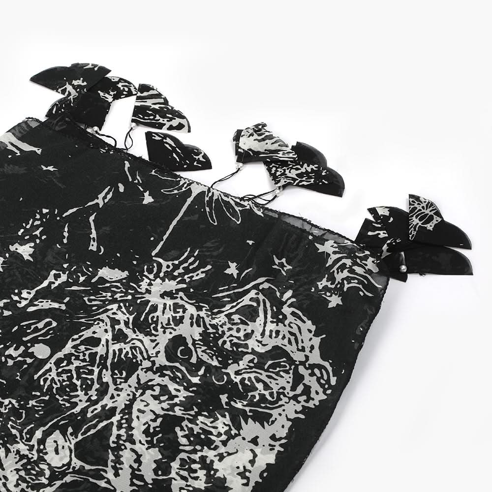 Women's Printed Scarf - Black, Women Shawls & Scarves, Chase Value, Chase Value