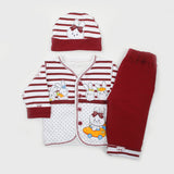Newborn Girls Full Sleeves Suit - Maroon, Newborn Girls Sets & Suits, Chase Value, Chase Value
