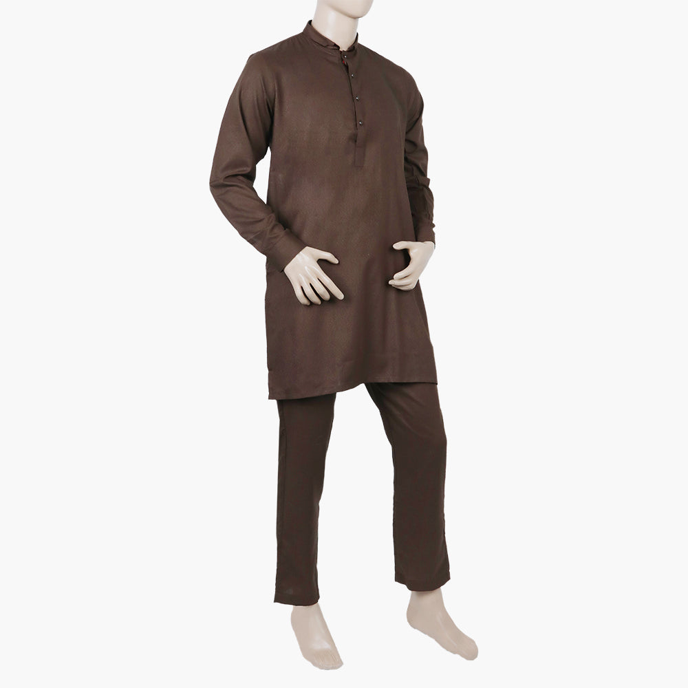 Eminent Men's Trim Fit Kurta Pajama - Brown, Men's Shalwar Kameez, Eminent, Chase Value