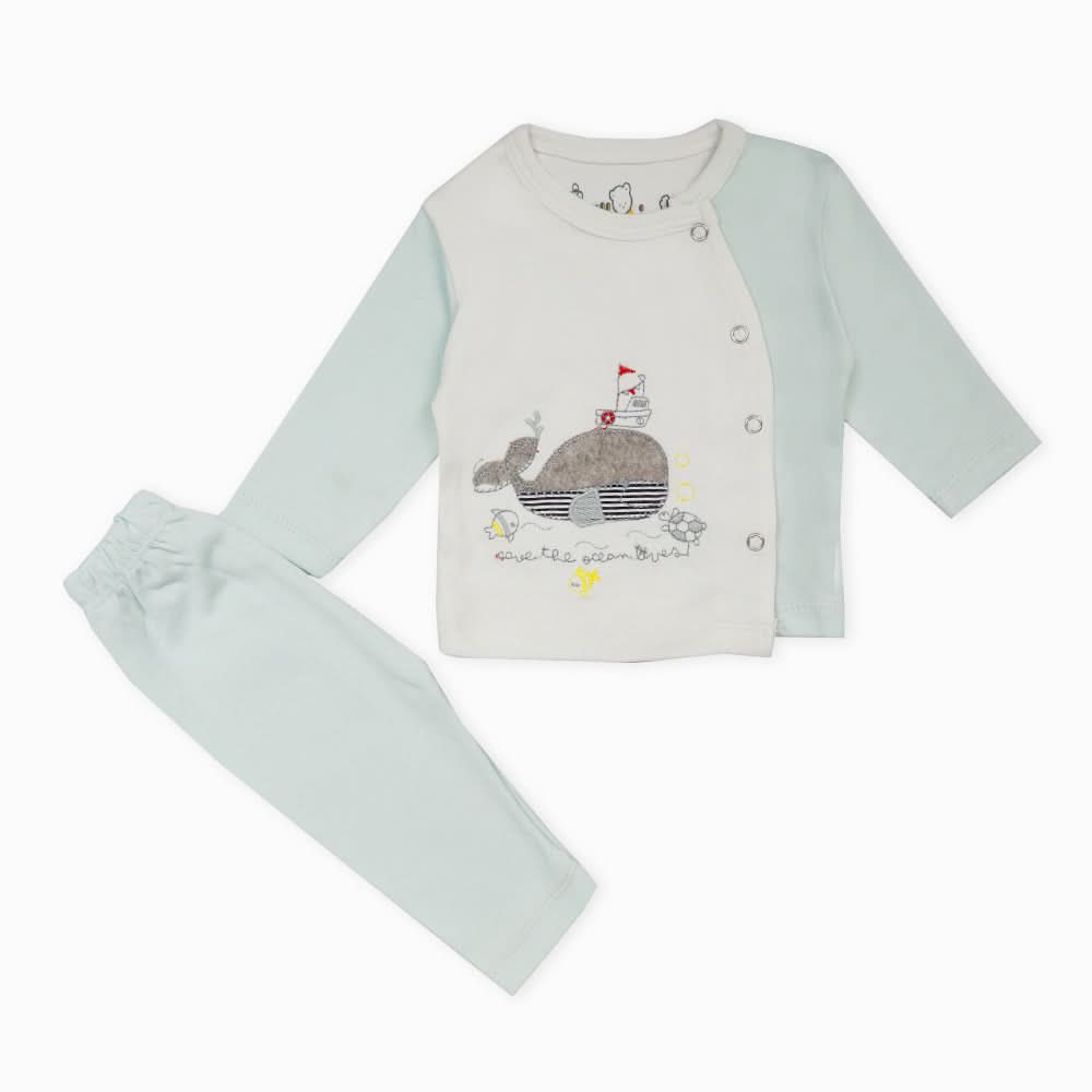 Newborn Boys Suit - Cyan, Newborn Boys Sets & Suits, Chase Value, Chase Value