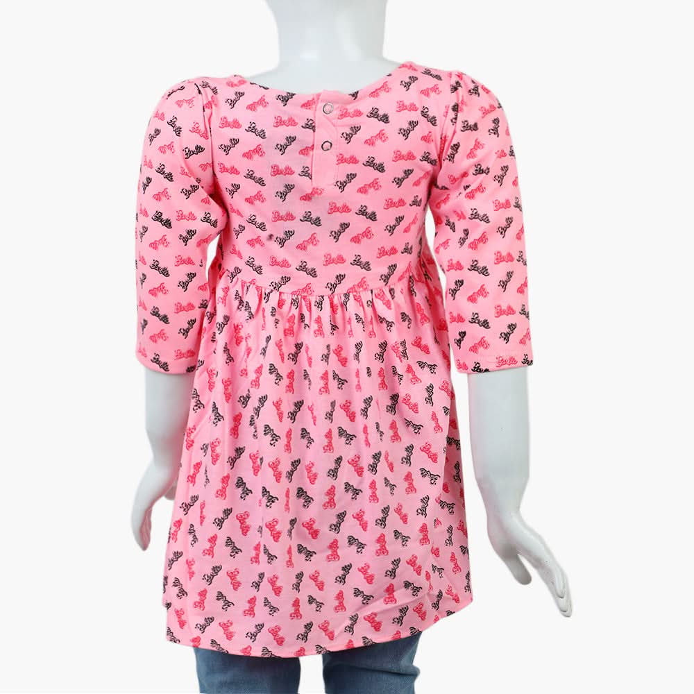Girls Knitted Frock - Pink, Girls Frocks, Chase Value, Chase Value