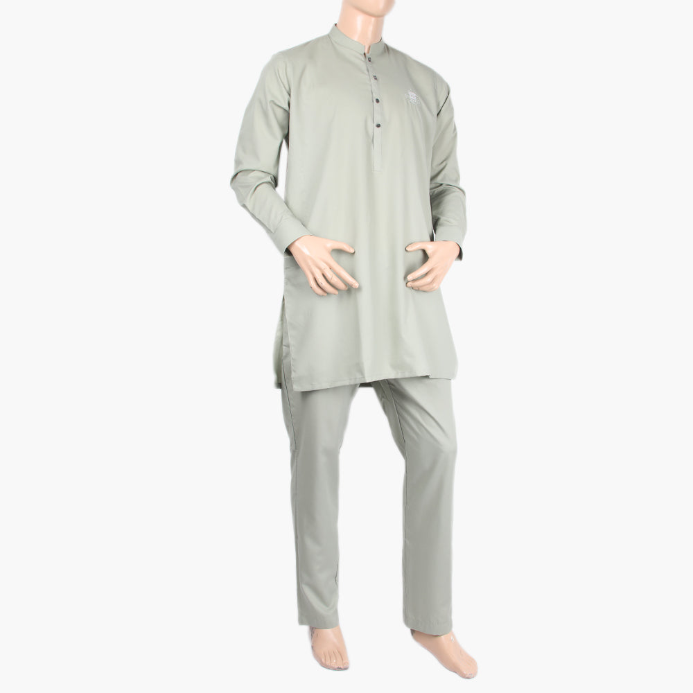 Eminent Men's Trim Fit Kurta Pajama Suit - Light Green, Men's Shalwar Kameez, Eminent, Chase Value