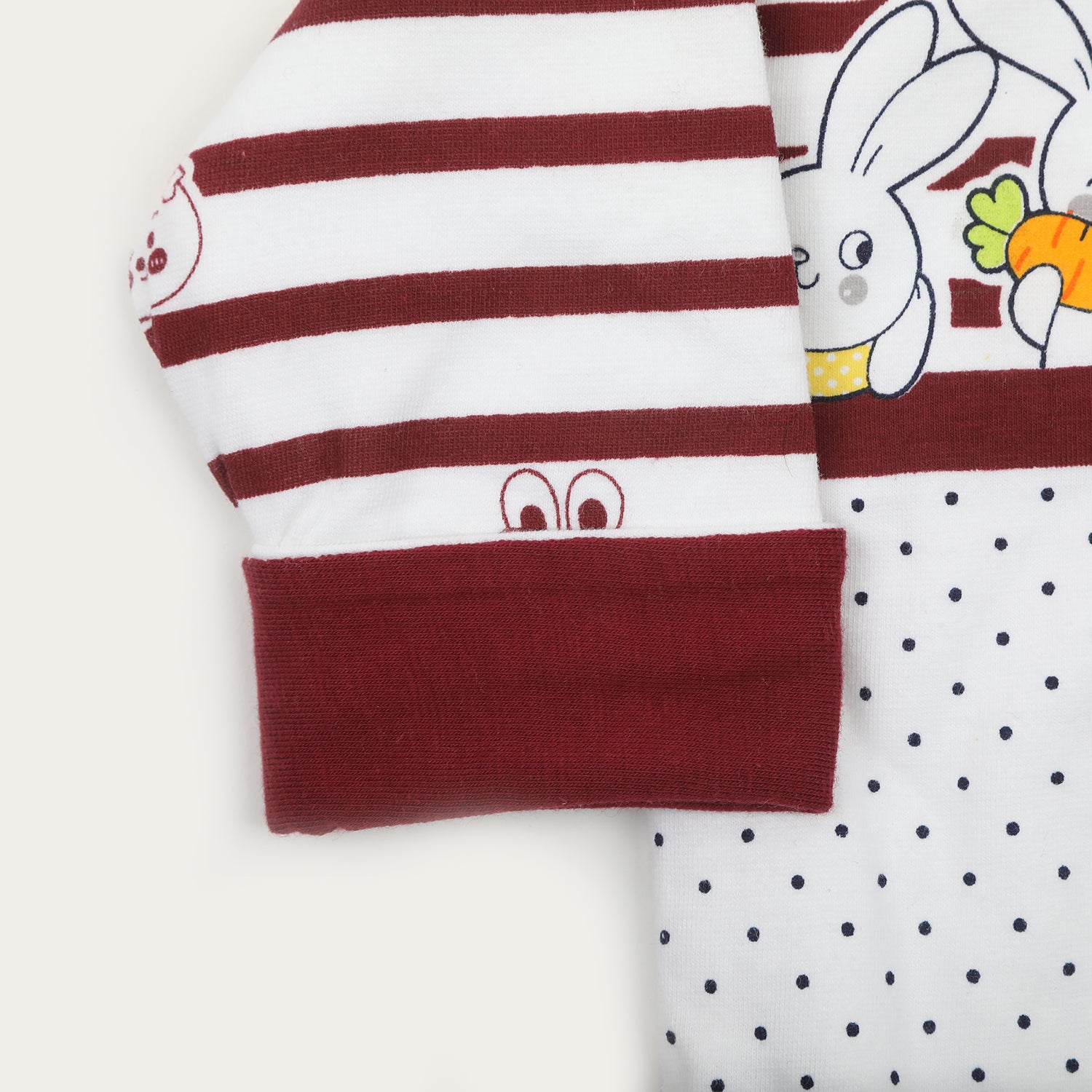 Newborn Girls Full Sleeves Suit - Maroon, Newborn Girls Sets & Suits, Chase Value, Chase Value