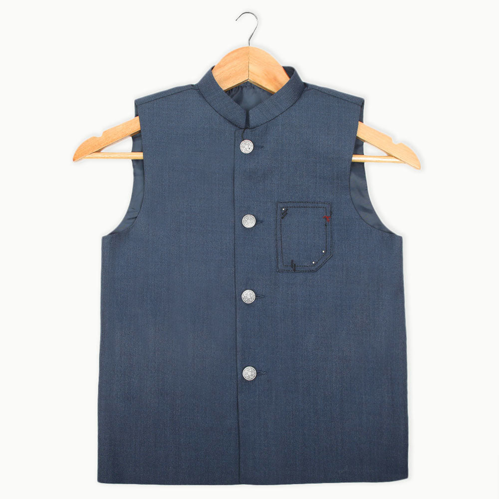 Eminent Boys Fancy Waistcoat - Navy Blue, Boys Waistcoats, Eminent, Chase Value