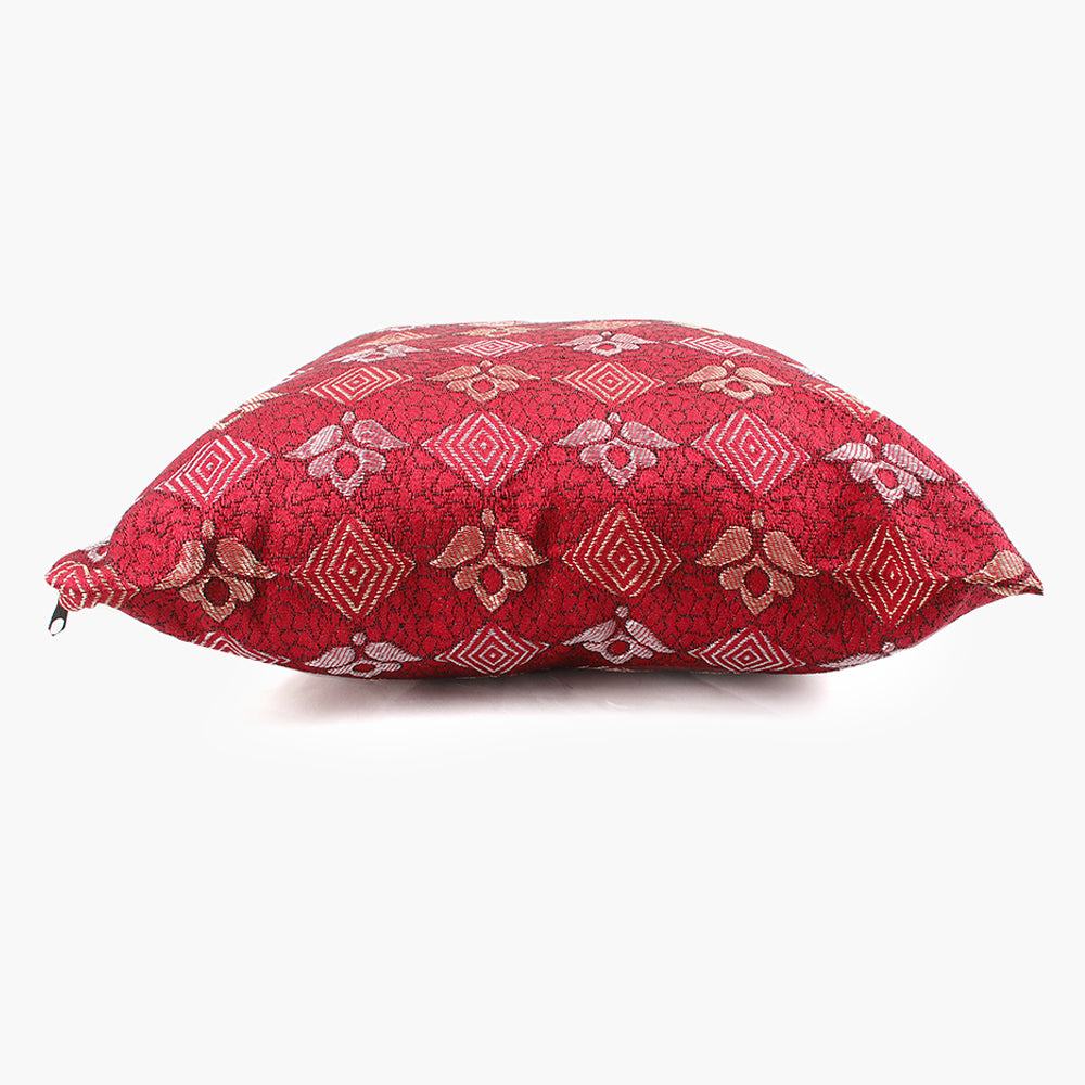 Jacquard Cushion - Maroon, Cushions & Pillows, Chase Value, Chase Value