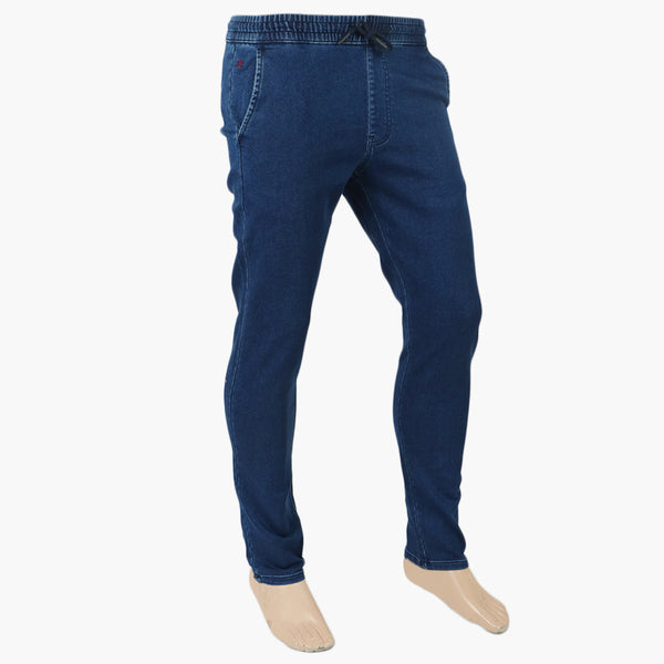 Eminent Men's Knitted Denim Pant - Mid Blue, Men's Casual Pants & Jeans, Eminent, Chase Value
