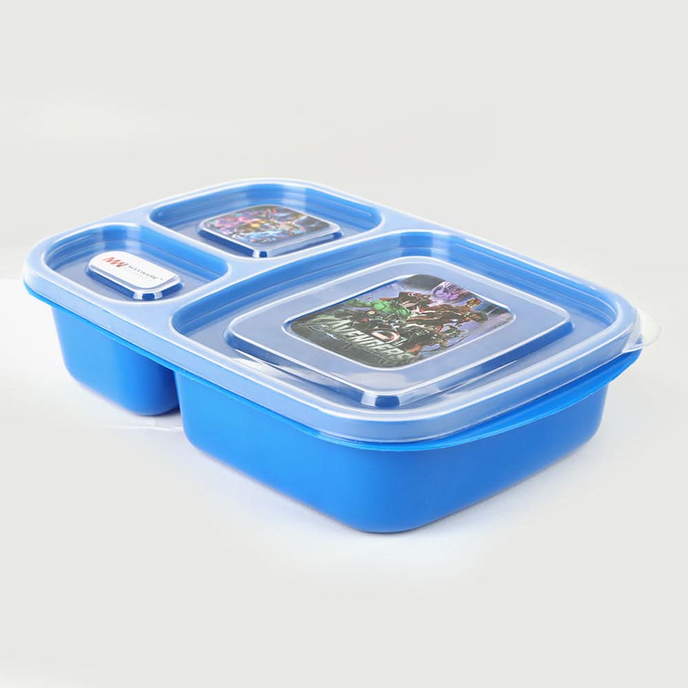 Student Lunch Box with Spoon 1000ml - Blue, Tiffin Boxes & Bottles, Chase Value, Chase Value