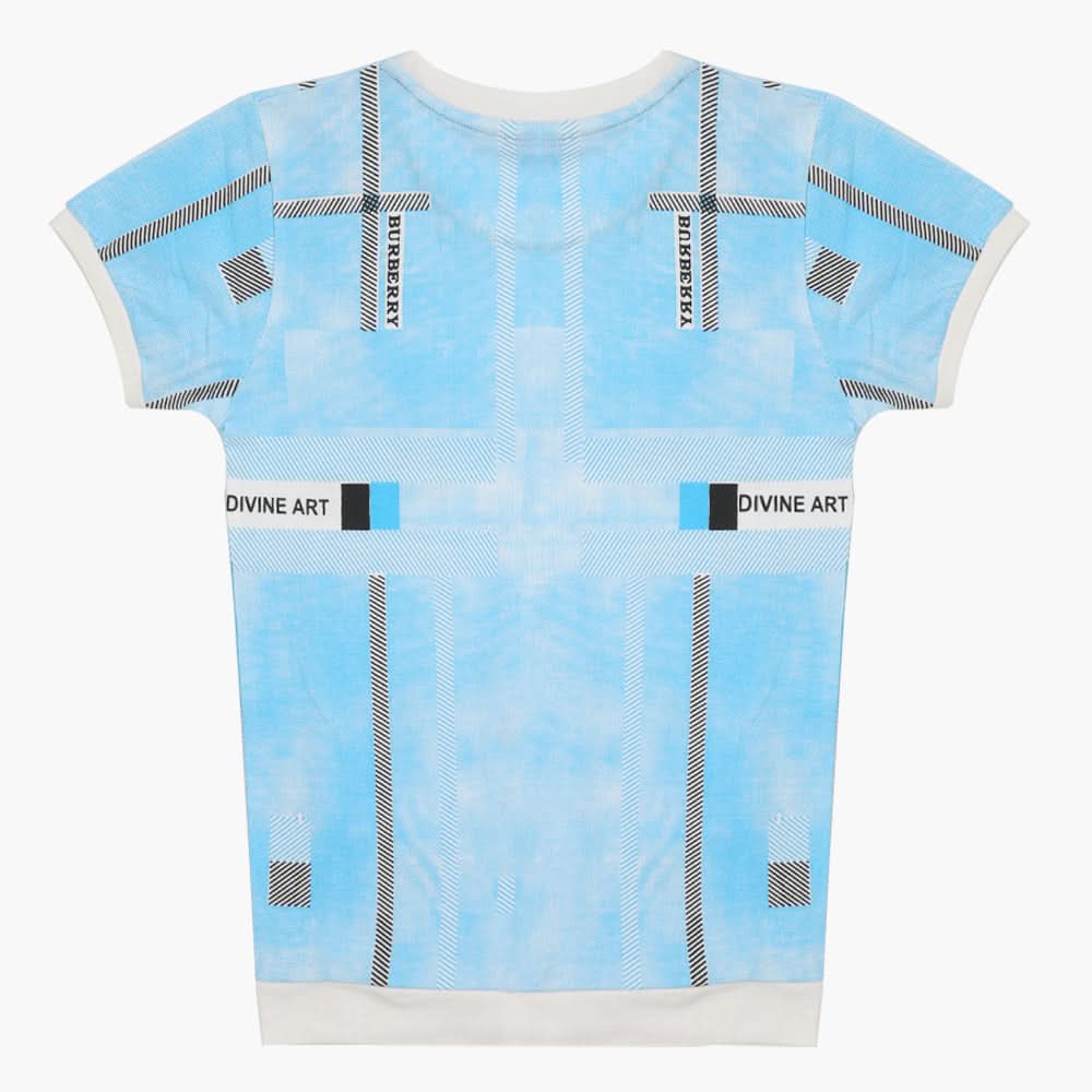 Boys Half Sleeves T-Shirt - Light Blue, Boys T-Shirts, Chase Value, Chase Value