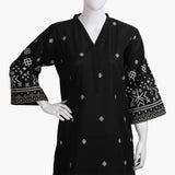Women's Embroidered 2Pcs Suit - Black, Women Shalwar Suits, Chase Value, Chase Value