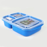 Student Lunch Box with Spoon 1000ml - Blue, Tiffin Boxes & Bottles, Chase Value, Chase Value
