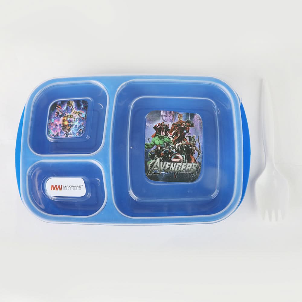 Student Lunch Box with Spoon 1000ml - Blue, Tiffin Boxes & Bottles, Chase Value, Chase Value