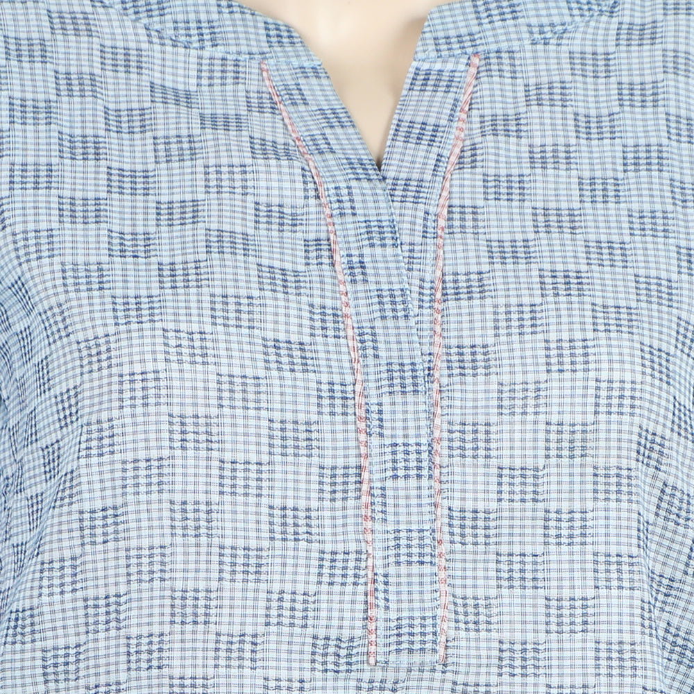 Women's Woven Top - Blue, Women T-Shirts & Tops, Chase Value, Chase Value