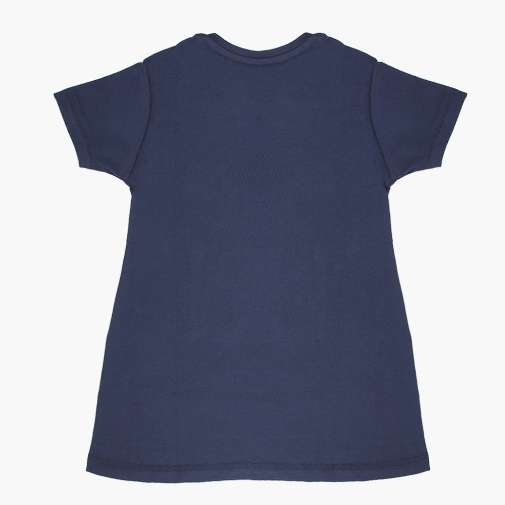 Eminent Girls Half Sleeves T-Shirt - Navy Blue, Girls T-Shirts, Eminent, Chase Value