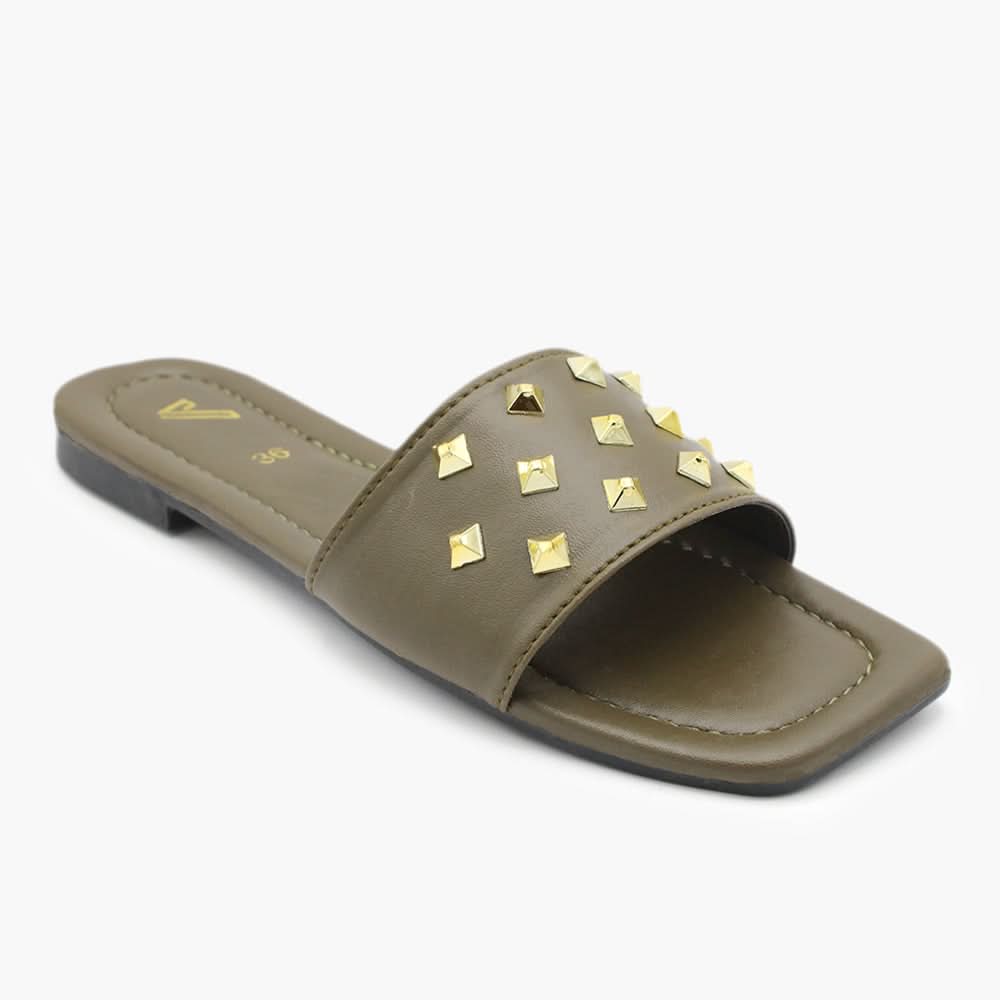 Women's Slipper - Dark Green, Women Slippers, Chase Value, Chase Value