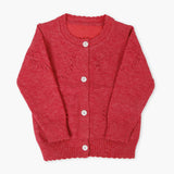 Newborn Girls Sweater - Dark Pink, Newborn Girls Winterwear, Chase Value, Chase Value
