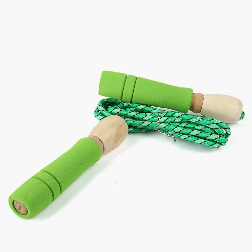 Jump Rope Wood Foam Goldstar - Green, Sports, Chase Value, Chase Value