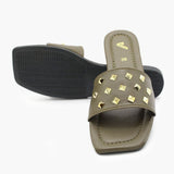 Women's Slipper - Dark Green, Women Slippers, Chase Value, Chase Value