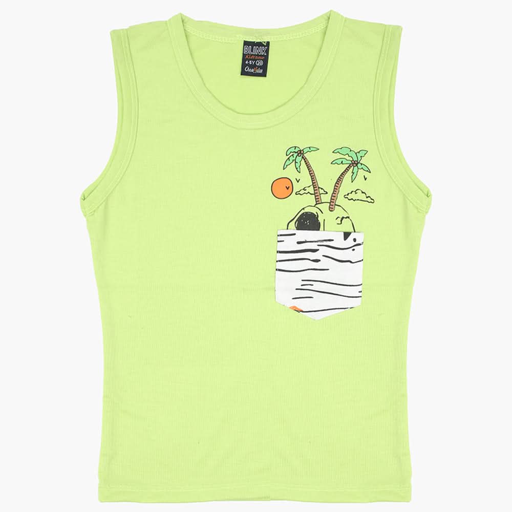 Boys Sando - Green, Boys T-Shirts, Chase Value, Chase Value