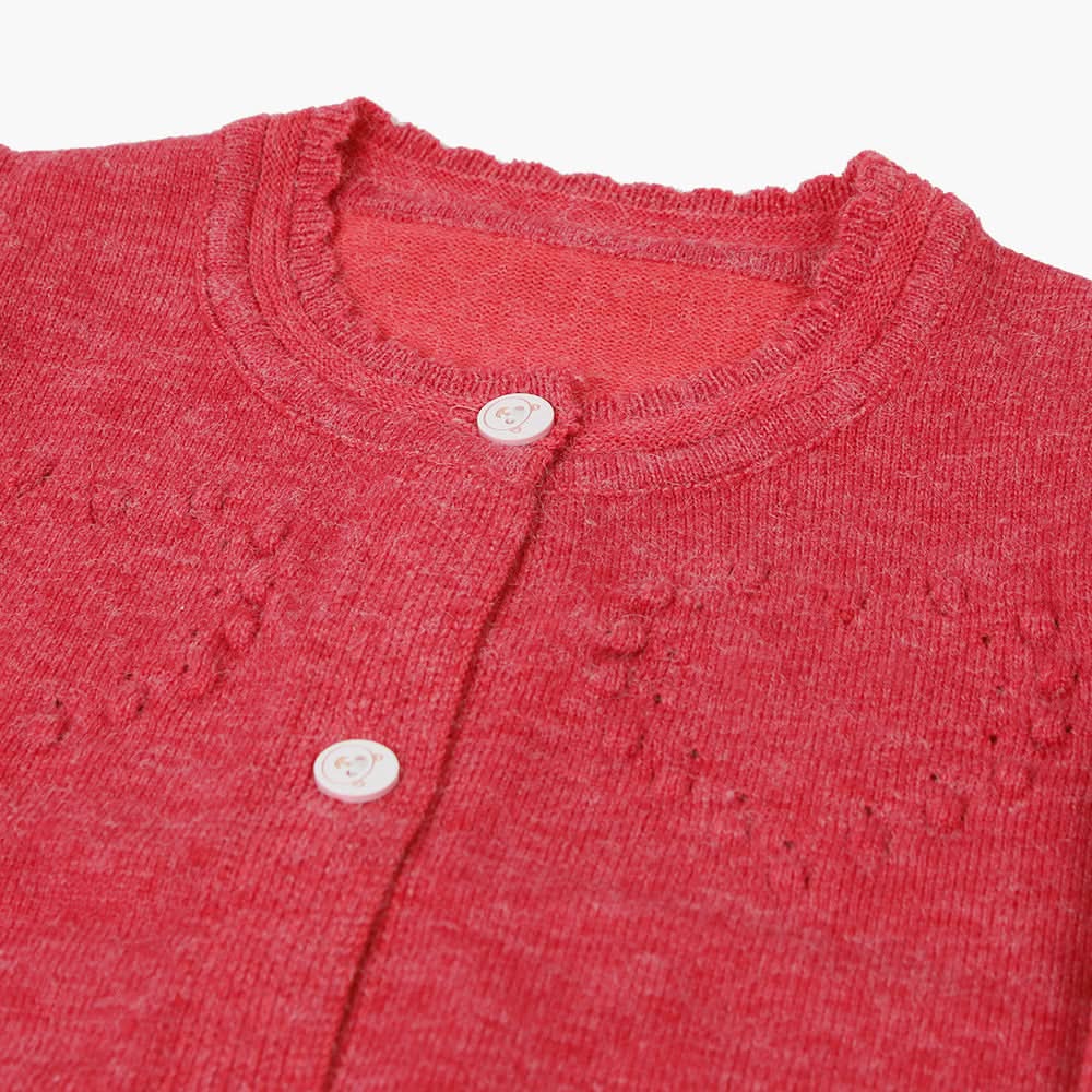 Newborn Girls Sweater - Dark Pink, Newborn Girls Winterwear, Chase Value, Chase Value