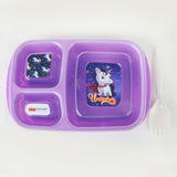 Student Lunch Box with Spoon 1000ml - Purple, Tiffin Boxes & Bottles, Chase Value, Chase Value