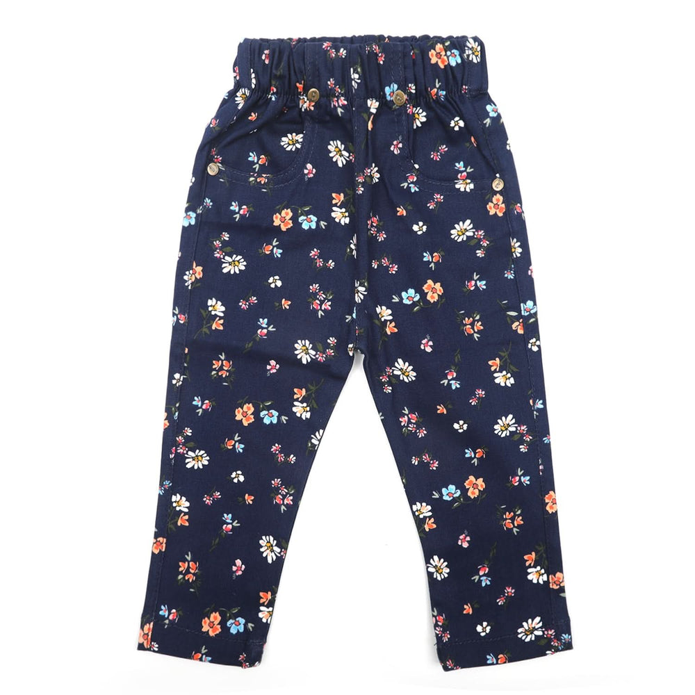 Girls Printed Pant - Blue, Girls Pants & Capri, Chase Value, Chase Value