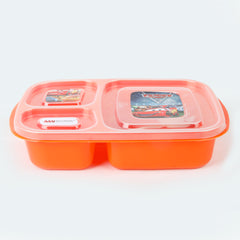 Student Lunch Box with Spoon 1000ml - Orange