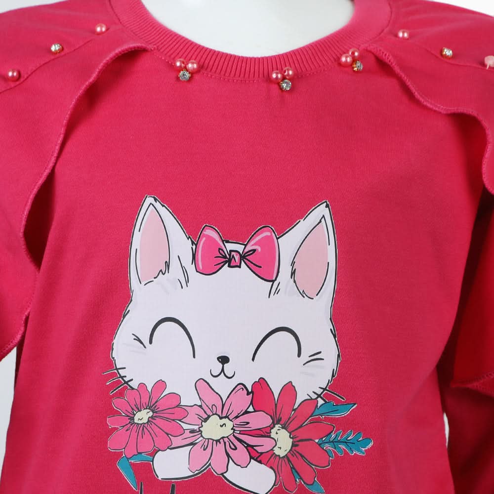 Girls T-Shirt - Dark Pink, Girls T-Shirts, Chase Value, Chase Value