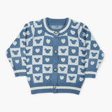 Newborn Girls Sweater - Steel Blue, Newborn Girls Winterwear, Chase Value, Chase Value