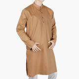 Men's Mashriq Slim Fit Kurta - Brown, Men's Kurtas, Chase Value, Chase Value
