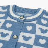 Newborn Girls Sweater - Steel Blue, Newborn Girls Winterwear, Chase Value, Chase Value