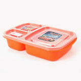 Student Lunch Box with Spoon 1000ml - Orange, Tiffin Boxes & Bottles, Chase Value, Chase Value