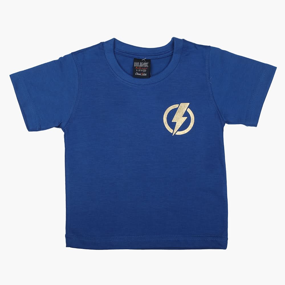Boys Half Sleeves T-Shirt - Blue, Boys T-Shirts, Chase Value, Chase Value
