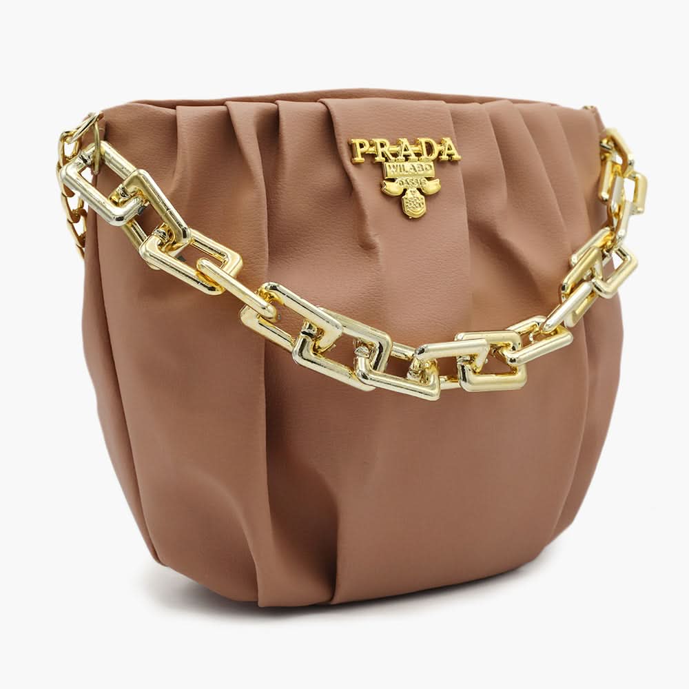 Women's Shoulder Bag - Peach, Women Bags, Chase Value, Chase Value