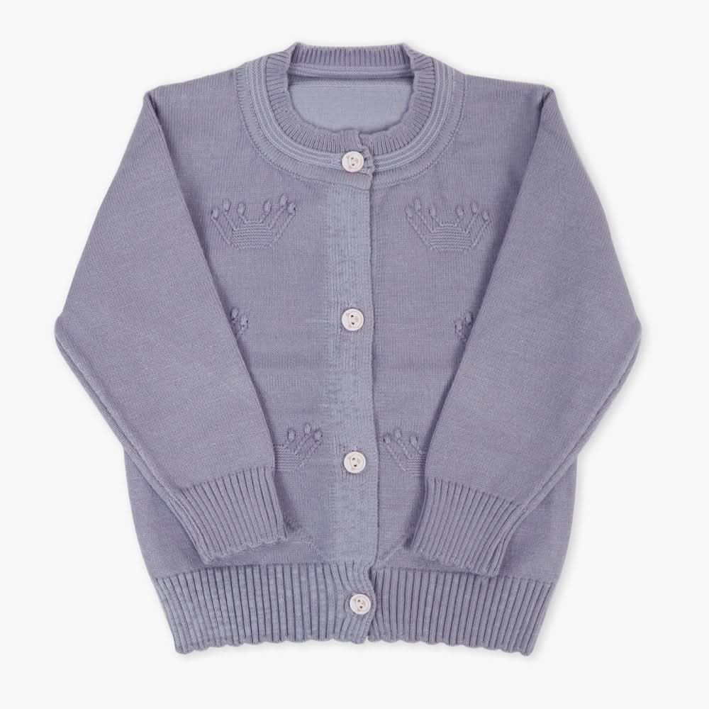 Newborn Girls Sweater - Grey, Newborn Girls Winterwear, Chase Value, Chase Value