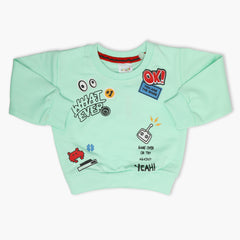 Newborn Boys Full Sleeves T-Shirt - Cyan, Newborn Boys Winterwear, Chase Value, Chase Value