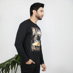 Men's Full Sleeves T-Shirt - Black